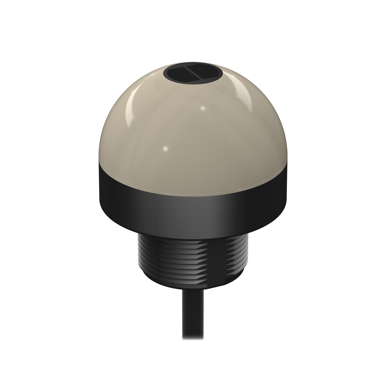 Banner Engineering 30mm Optical Pick-to-Light Touch Button; 50mm Dome; PNP; 1NO; Green/Yellow; M12 Pigtail Quick Disconnect